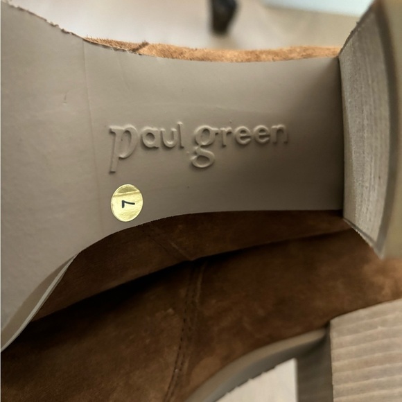 NEW Paul Green | Sloane Lug Sole Bootie Toffee Soft Suede Brown Sz 7/9.5 - Picture 6 of 8
